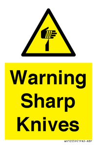 Warning Sharp Knives